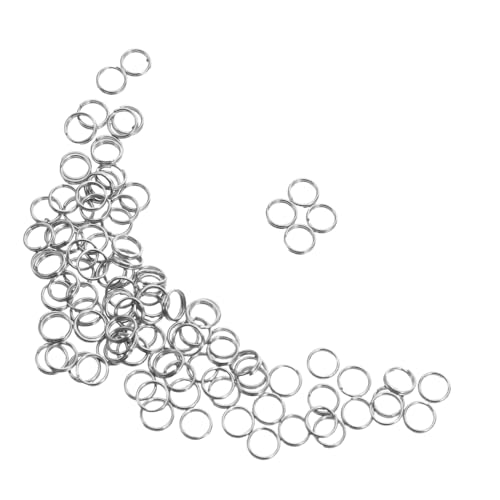NUOBESTY 500 Stück Edelstahl Doppelringe Schmuckherstellungszubehör Biegeringe Edelstahlring Edelstahlschmuckzubehör Schlüsselanhänger Hardware Schlüsselanhängerringe Spaltring NUOBESTY 500 Stück Edelstahl Doppelringe Schmuckherstellungszubehör Biegeringe Edelstahlring Edelstahlschmuckzubehör Schlüsselanhänger Hardware Schlüsselanhängerringe Spaltring von NUOBESTY