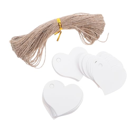 NUOBESTY 500 Stück Herzförmige Kraftpapier Anhänger mit Juteschnur Blanko Geschenkanhänger für Bastelprojekte Valentinstag Partydekoration Vielseitig Beschreibbare Preisschilder NUOBESTY 500 Stück Herzförmige Kraftpapier Anhänger mit Juteschnur Blanko Geschenkanhänger für Bastelprojekte Valentinstag Partydekoration Vielseitig Beschreibbare Preisschilder von NUOBESTY