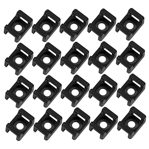 NUOBESTY 500 Stück Kabelmanagement Klemmen Robuste Kabelclips für Effiziente Kabelführung und Organisation für Zuhause und Büro von NUOBESTY