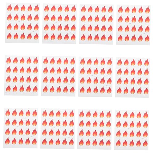 NUOBESTY 500 Stück Kleine Flammen aufkleber Selbstklebend Wasserfest Realistische Flammenetiketten für DIY Scrapbooking Lebensmittelbeschriftung Wasserflaschen und Bastelbedarf NUOBESTY 500 Stück Kleine Flammen aufkleber Selbstklebend Wasserfest Realistische Flammenetiketten für DIY Scrapbooking Lebensmittelbeschriftung Wasserflaschen und Bastelbedarf von NUOBESTY