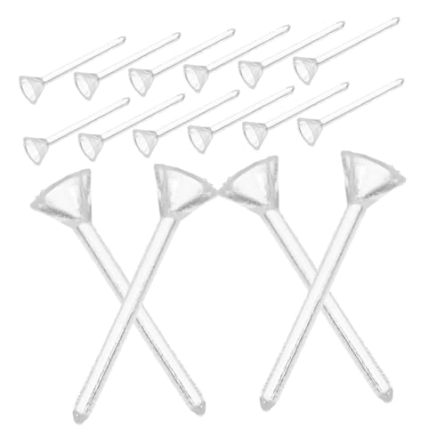 NUOBESTY 500 Stück Piercing Retainer für Strass Ohrstecker DIY Schmuckzubehör für Vielseitige Designs Wiederverwendbar von NUOBESTY
