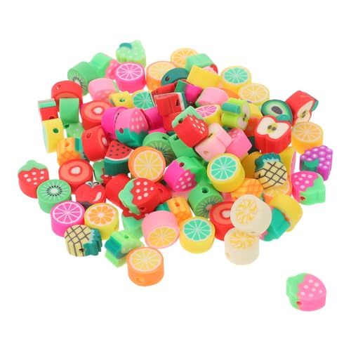 NUOBESTY 500 Stück Polymer-Ton Perlen – Obstscheiben-Motive, Spacer-Perlen, lose Charms für Schmuckherstellung, DIY Ohrringe, Halsketten und Armbänder Zubehör NUOBESTY 500 Stück Polymer-Ton Perlen – Obstscheiben-Motive, Spacer-Perlen, lose Charms für Schmuckherstellung, DIY Ohrringe, Halsketten und Armbänder Zubehör von NUOBESTY