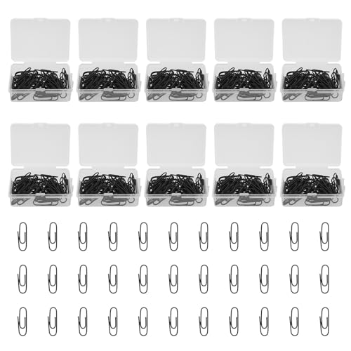 NUOBESTY 500 Stück schwarze Büroklammern: Papier-Organizer-Klammern, wiederverwendbare Büroklammern für die Organisation von Dokumentendateien und Papierkram NUOBESTY 500 Stück schwarze Büroklammern: Papier-Organizer-Klammern, wiederverwendbare Büroklammern für die Organisation von Dokumentendateien und Papierkram von NUOBESTY
