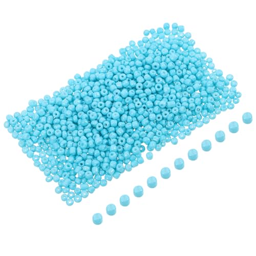 NUOBESTY 5000 Stück Kreuzstichperlen Rocailles Für Schmuck Lose Bastelperlen Diy-bastelzubehör Für Perlen Klein Halskette Perlen Für Die Herstellung Von Armbändern Machen Glas Sky-blue von NUOBESTY