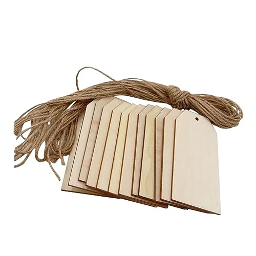 NUOBESTY 50Stücke Holzschilder DIY Dekoration mit Leinenband für Geschenkanhänger Bastelprojekte und Wanddekoration für Partys und Anwendungen NUOBESTY 50Stücke Holzschilder DIY Dekoration mit Leinenband für Geschenkanhänger Bastelprojekte und Wanddekoration für Partys und Anwendungen von NUOBESTY