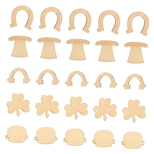 NUOBESTY 50Stücke Patrick's Day DIY Holzscheiben Bastelholz für Dekorationen Gestalten von Einzigartigen Festtagsornamenten NUOBESTY 50Stücke Patrick's Day DIY Holzscheiben Bastelholz für Dekorationen Gestalten von Einzigartigen Festtagsornamenten von NUOBESTY