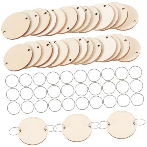 NUOBESTY 50er Set Runde Holzscheiben Aus Eisen Zum Aufhängen Geburtstagskalender Holz Deko Kalender Zubehör NUOBESTY 50er Set Runde Holzscheiben Aus Eisen Zum Aufhängen Geburtstagskalender Holz Deko Kalender Zubehör von NUOBESTY