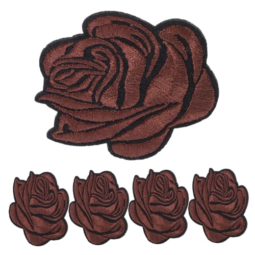 NUOBESTY 5St Rosenbeet bügel patches Jeans-Patches Hutflicken aufbügeln Stoffaufnäher benutzerdefinierte Patches Blumenbeete Blumen-Stoff-Patch Hut-Patch schwarzer Fleck Baumwolle Brown NUOBESTY 5St Rosenbeet bügel patches Jeans-Patches Hutflicken aufbügeln Stoffaufnäher benutzerdefinierte Patches Blumenbeete Blumen-Stoff-Patch Hut-Patch schwarzer Fleck Baumwolle Brown von NUOBESTY