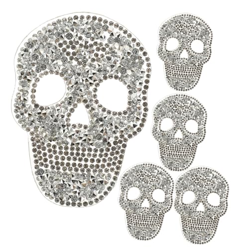 NUOBESTY 5Stücke Teiliges Skull Patches DIY Bestickte Applikationen für Kleidung Taschen und Hüte Selbstklebend zur Dekoration und Reparatur von Textilien NUOBESTY 5Stücke Teiliges Skull Patches DIY Bestickte Applikationen für Kleidung Taschen und Hüte Selbstklebend zur Dekoration und Reparatur von Textilien von NUOBESTY