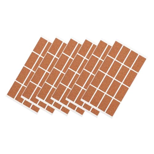 NUOBESTY 6 Blatt Taschenaufkleber Namensschild-aufkleber Leere Etiketten Tragbare Aufkleber Etikettierungsaufkleber Speicheretiketten Etiketten Für Gläser Glasetiketten Chocolate Korkholz von NUOBESTY