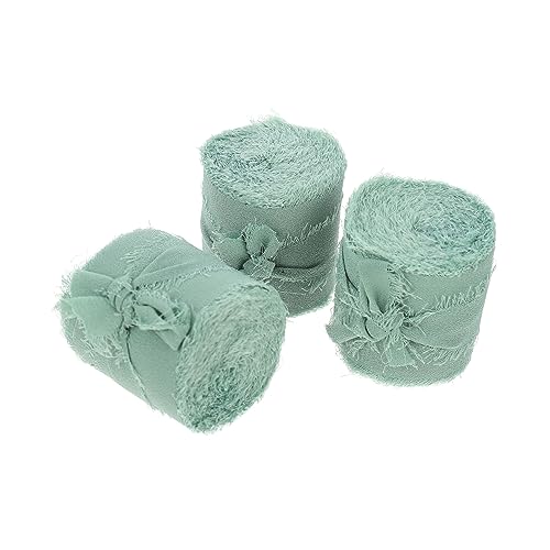 NUOBESTY 6 Rollen Handgerissene Fransenbänder Chiffon Geschenkband Hochzeit Brautstrauß Dekoration Strapazierfähiges Vielseitiges Seidenband für Blumenverpackung DIY Geschenkverpackung NUOBESTY 6 Rollen Handgerissene Fransenbänder Chiffon Geschenkband Hochzeit Brautstrauß Dekoration Strapazierfähiges Vielseitiges Seidenband für Blumenverpackung DIY Geschenkverpackung von NUOBESTY