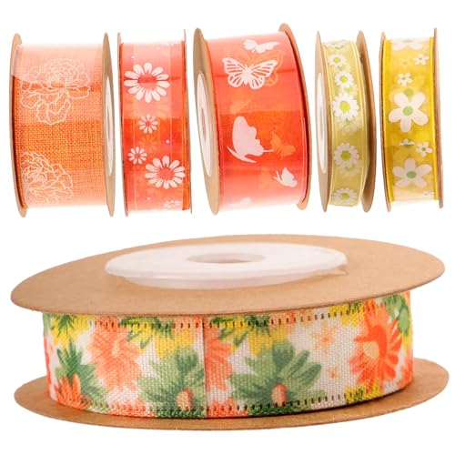NUOBESTY 6 Rollen Multifunktionales Geschenkbänder Polyester Schneidbares Leichtes und Strapazierfähiges Dekorationsband für Diy Bastelprojekte Hochzeiten und Feste NUOBESTY 6 Rollen Multifunktionales Geschenkbänder Polyester Schneidbares Leichtes und Strapazierfähiges Dekorationsband für Diy Bastelprojekte Hochzeiten und Feste von NUOBESTY