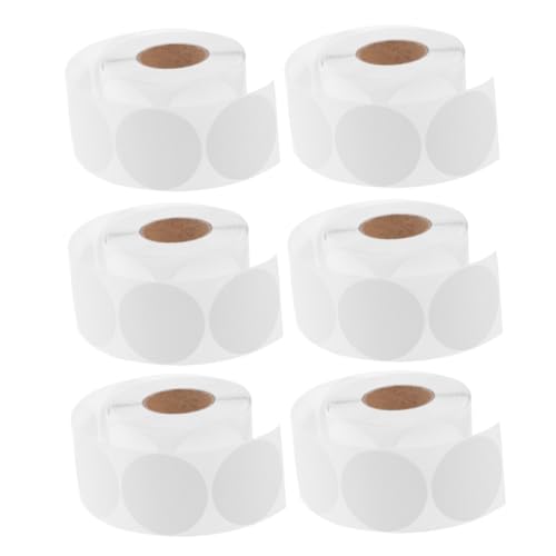 NUOBESTY 6 Rollen Weiße Selbstklebende Runde Etiketten mit Beschreibbaren Papieraufklebern Vielseitig Einsetzbar für Versand Verpackung Lagerung und Geschäft NUOBESTY 6 Rollen Weiße Selbstklebende Runde Etiketten mit Beschreibbaren Papieraufklebern Vielseitig Einsetzbar für Versand Verpackung Lagerung und Geschäft von NUOBESTY