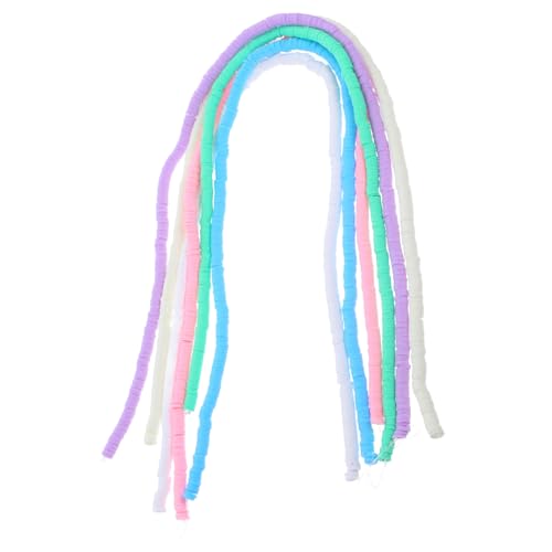 NUOBESTY 6 Saiten Bunte Polymer Clay Perlen Abstandshalter für Schmuckherstellung Farben Strang für Diy Armbänder und Ohrringe pro Strang von NUOBESTY