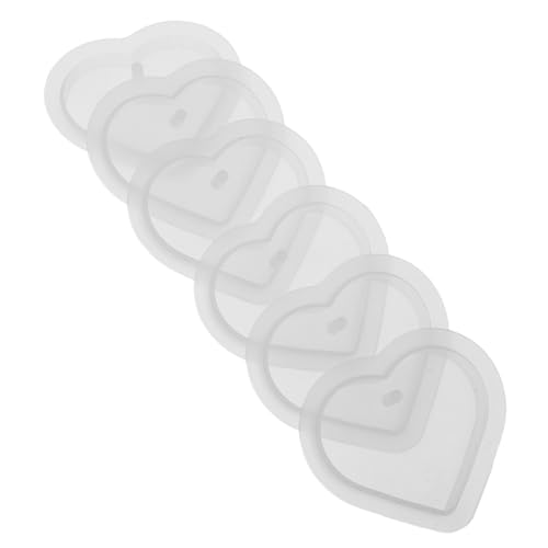NUOBESTY 6 Stück Flexible Gießformen für Resin Schmuck Schlüsselanhänger und Diy Bastelprojekte für Persönliche Accessoires und von NUOBESTY