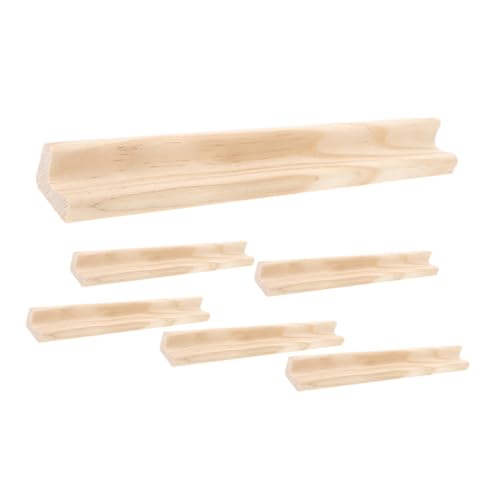 NUOBESTY 6 Stück Holz Buchstaben Halter DIY Ständer für Spiele Dekoration und Bastelprojekte Natürliche für Zuhause Büro und Schule von NUOBESTY