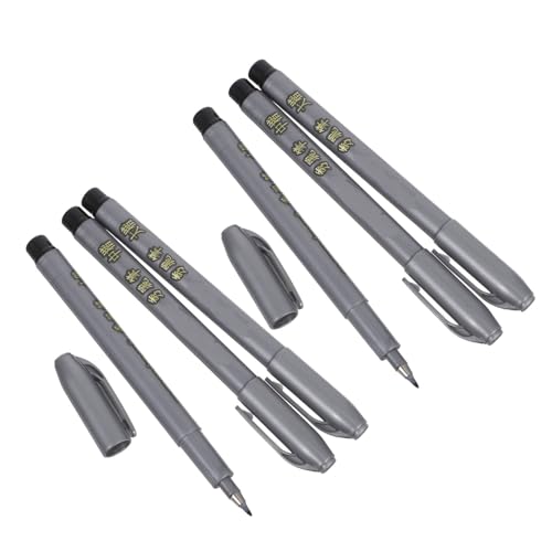 NUOBESTY 6 Stück Kalligraphie-Stift Tintenpinsel Pinsel im chinesischen Stil Kalligraphie-Füllfederhalter Kalligraphiestift mit weicher Spitze nachfüllbarer wasserpinsel stift pp Silber NUOBESTY 6 Stück Kalligraphie-Stift Tintenpinsel Pinsel im chinesischen Stil Kalligraphie-Füllfederhalter Kalligraphiestift mit weicher Spitze nachfüllbarer wasserpinsel stift pp Silber von NUOBESTY