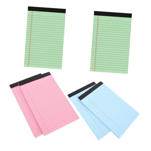 NUOBESTY 6 Stück Liniert Abreißbare Notizblöcke für Bürobedarf Schreibpads Grün und Blau für Studenten und Berufstätige Lösung für Memo Management NUOBESTY 6 Stück Liniert Abreißbare Notizblöcke für Bürobedarf Schreibpads Grün und Blau für Studenten und Berufstätige Lösung für Memo Management von NUOBESTY