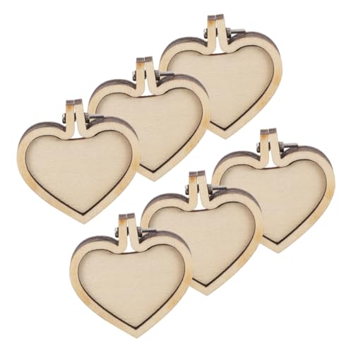 NUOBESTY 6 Stück Mini -Stickerei Stickrahmen aus Holz Stickrahmen selber machen Miniaturholz -Reifenring Stickring-Anhänger unfertige Holzreifen Miniaturreifen Rostfreier Stahl Schokolade NUOBESTY 6 Stück Mini -Stickerei Stickrahmen aus Holz Stickrahmen selber machen Miniaturholz -Reifenring Stickring-Anhänger unfertige Holzreifen Miniaturreifen Rostfreier Stahl Schokolade von NUOBESTY