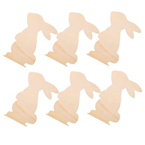NUOBESTY 6 Stück Osterhasen Holzscheiben zum Bemalen Langlebige DIY Holzchips für Osterdekoration Natürliche Holzausschnitte für Basteln und Frühlingsdeko Einfache Oberfläche für Farbe und NUOBESTY 6 Stück Osterhasen Holzscheiben zum Bemalen Langlebige DIY Holzchips für Osterdekoration Natürliche Holzausschnitte für Basteln und Frühlingsdeko Einfache Oberfläche für Farbe und von NUOBESTY