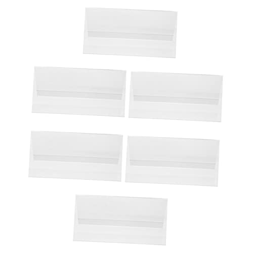 NUOBESTY 6 Stück Teiliges Acryl Namensschild für Schreibtisch Robuste Kartenhalter für Meetings und Veranstaltungen für Hochzeiten Cafés und Geschäfte von NUOBESTY
