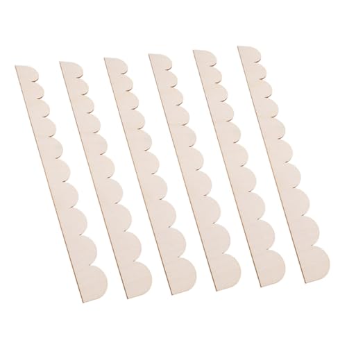 NUOBESTY 6 Stück Teiliges DIY Holzleisten Gewelltem Rand Unbehandelte Wandleisten für Kreative Heimdekoration Einfache Montage Geeignet für Regalteiler Schränke Wandschränke und Regale NUOBESTY 6 Stück Teiliges DIY Holzleisten Gewelltem Rand Unbehandelte Wandleisten für Kreative Heimdekoration Einfache Montage Geeignet für Regalteiler Schränke Wandschränke und Regale von NUOBESTY