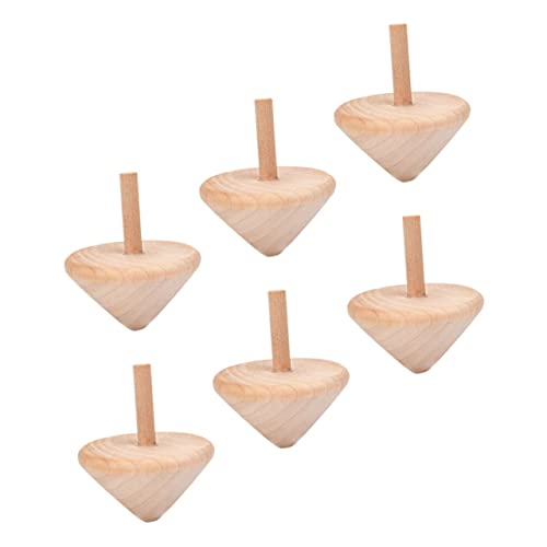 NUOBESTY 6 Stück Teiliges Holzkreisel für Kreative DIY Malspielzeuge Rotierende Gyroskop Spielzeuge mit Sicherer Verarbeitung Fördert Armkraft und Spielerische Beschäftigung NUOBESTY 6 Stück Teiliges Holzkreisel für Kreative DIY Malspielzeuge Rotierende Gyroskop Spielzeuge mit Sicherer Verarbeitung Fördert Armkraft und Spielerische Beschäftigung von NUOBESTY