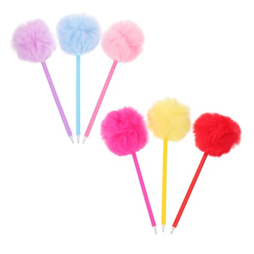 NUOBESTY 6 Stück Teiliges Kreative Flauschige Pom Pom Kugelschreiber mit Weichem Plüschgriff Glatter Schreibfluss Lustige Schreibstifte für Mädchen Schule Büro Party NUOBESTY 6 Stück Teiliges Kreative Flauschige Pom Pom Kugelschreiber mit Weichem Plüschgriff Glatter Schreibfluss Lustige Schreibstifte für Mädchen Schule Büro Party von NUOBESTY