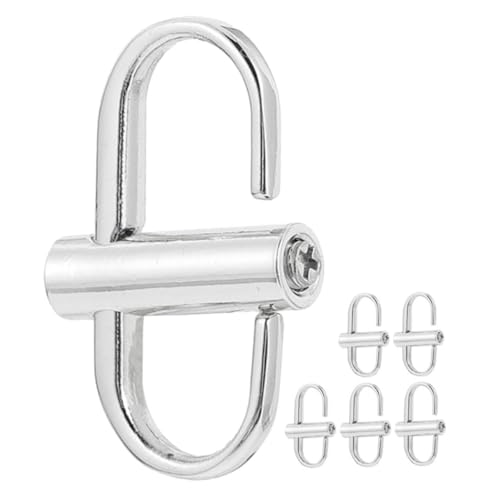 NUOBESTY 6 Stück Teiliges Metall Gurtband Verkürzer Langlebige Kettenlängen Verstellclips Einfache DIY Taschenaccessoires Robuste Schnallen Leicht und Bedienungsfreundlich NUOBESTY 6 Stück Teiliges Metall Gurtband Verkürzer Langlebige Kettenlängen Verstellclips Einfache DIY Taschenaccessoires Robuste Schnallen Leicht und Bedienungsfreundlich von NUOBESTY