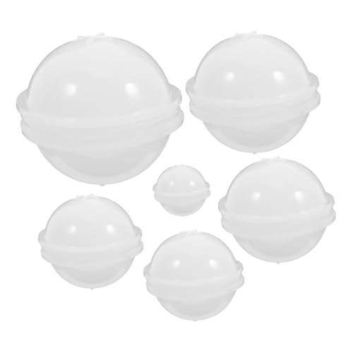 NUOBESTY 6 Stück Teiliges Silikonform für Kugelformen Diy Gießformen für Epoxidharz Vielseitig Einsetzbar zur Herstellung von Dekorationen und Pflanzenpräsentationen Einfach zu Entformen von NUOBESTY