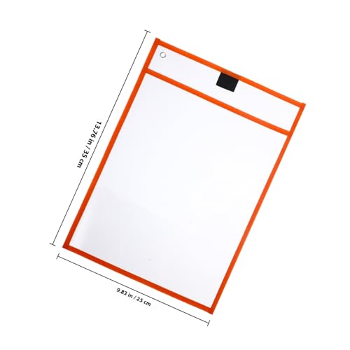 NUOBESTY 6 Stück Transparente Dry Erase Dokumententaschen Beidseitig Klar Glatte Oberfläche Wiederverwendbar Schutz für Leichte Papiere für Büro Schule Unterrichtsmaterial Zufällige Farbe NUOBESTY 6 Stück Transparente Dry Erase Dokumententaschen Beidseitig Klar Glatte Oberfläche Wiederverwendbar Schutz für Leichte Papiere für Büro Schule Unterrichtsmaterial Zufällige Farbe von NUOBESTY
