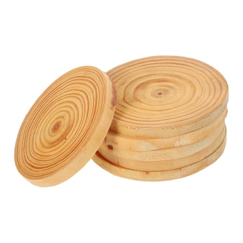 NUOBESTY 6 Stück Unbehandelte Holzuntersetzer für Diy Projekte Natürliche Holzscheiben zum Bemalen Rustikale Deko für Zuhause NUOBESTY 6 Stück Unbehandelte Holzuntersetzer für Diy Projekte Natürliche Holzscheiben zum Bemalen Rustikale Deko für Zuhause von NUOBESTY