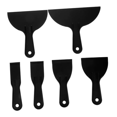 NUOBESTY 6 Teiliges Spachtel Set Werkzeug Tapetenschaber Rakel Set Dekorationsschaber Wandschaber Glätter Tapetenentferner Tapetenschaber Trockenbauspachtel Schwarzer Kunststoff NUOBESTY 6 Teiliges Spachtel Set Werkzeug Tapetenschaber Rakel Set Dekorationsschaber Wandschaber Glätter Tapetenentferner Tapetenschaber Trockenbauspachtel Schwarzer Kunststoff von NUOBESTY