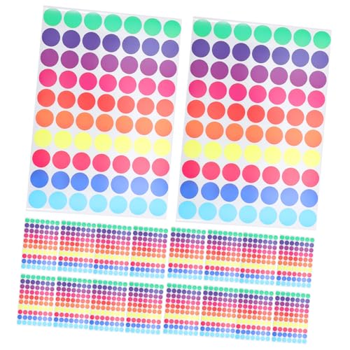 NUOBESTY 60 Blatt Farbige Punktaufkleber Farben Runde Etiketten Aufkleber pro Blatt Selbstklebend Stark Haftend Für Büro Klassenzimmer Lagerverwaltung Und Dekorative Kennzeichnung NUOBESTY 60 Blatt Farbige Punktaufkleber Farben Runde Etiketten Aufkleber pro Blatt Selbstklebend Stark Haftend Für Büro Klassenzimmer Lagerverwaltung Und Dekorative Kennzeichnung von NUOBESTY