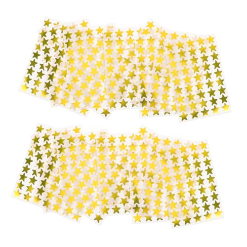 NUOBESTY 60 Blatt Selbstklebende Metallic Aufkleber für Glänzende Belohnungssticker für Bastelprojekte Klassenzimmer und Zuhause Einfach Abzuziehen Rückstände von NUOBESTY