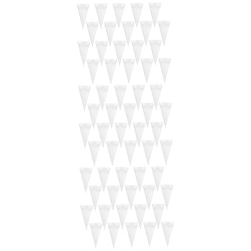 NUOBESTY 60 Stk Hochzeits papier Blumen röhre getrockneter Blumenstrauß konfetti blütenblatt Konfetti-Halter für die Hochzeit Konfetti- das Kreuz Brunnen Blumen streuen Weiß von NUOBESTY