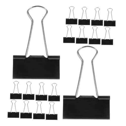 NUOBESTY 60 Stück Büroklammern Metall Binder Clips Schwarz Große Aktenklammern Starke Papierklemmen Wiederverwendbar Für Dokumentenmanagement Büro Schule Zuhause NUOBESTY 60 Stück Büroklammern Metall Binder Clips Schwarz Große Aktenklammern Starke Papierklemmen Wiederverwendbar Für Dokumentenmanagement Büro Schule Zuhause von NUOBESTY