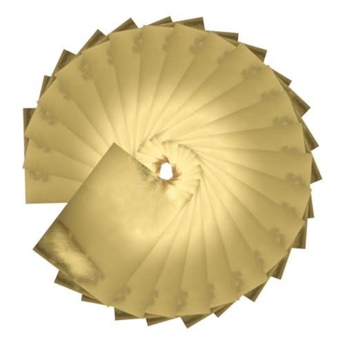 NUOBESTY 60 Stück Handbuchpapier Marmelade Origami Papier Goldenes Konstruktionspapier Glitzerpapier Metallische Textur Kartonpapier Holografisches Papier Schokoladen von NUOBESTY
