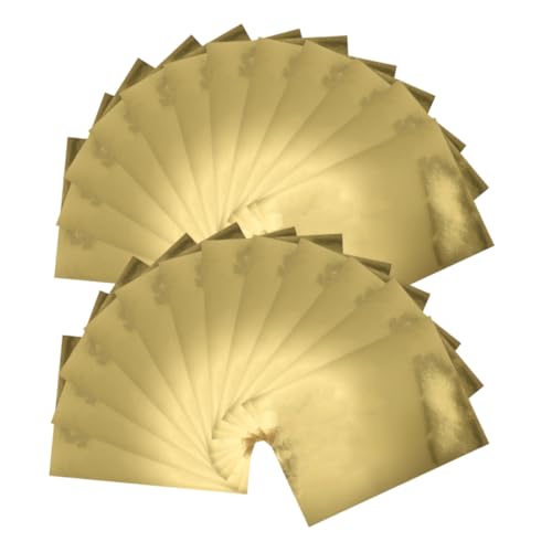 NUOBESTY 60 Stück Manueller Papierstau Papier-diy-faltung Glitzerpapier-karton Origami-kunstpapier Bastelpapier Spiegelpapier Zum Basteln Glänzender Karton Glanzpapier Zum Basteln Golden von NUOBESTY