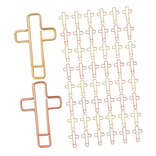 NUOBESTY 60 Stück Metall Büroklammern in Kreuzform Robuste Lesezeichenklammern für Bibel und Tagebuch Gold und Roségold Kleine Praktische Seitenmarkierer für Büro Schule und Zuhause NUOBESTY 60 Stück Metall Büroklammern in Kreuzform Robuste Lesezeichenklammern für Bibel und Tagebuch Gold und Roségold Kleine Praktische Seitenmarkierer für Büro Schule und Zuhause von NUOBESTY