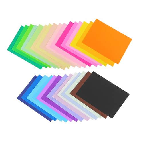 NUOBESTY 60 Stück Robustes Bastelpapier für Kinderprojekte Origami Papier für Kunst und Kreative für Scrapbooking und Schulprojekte von NUOBESTY