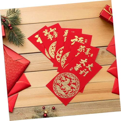 NUOBESTY 60 Stück Rote Umschläge Jahr Des Pferdes Motiv Chinesische Neujahr Hong Bao Frühlingsfest Taschen für Feiern Familienfeste Partygeschenke NUOBESTY 60 Stück Rote Umschläge Jahr Des Pferdes Motiv Chinesische Neujahr Hong Bao Frühlingsfest Taschen für Feiern Familienfeste Partygeschenke von NUOBESTY