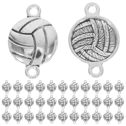 NUOBESTY 60 Stück Sportball-Anhänger zum Selbermachen für Schmuckherstellung und Basteln, Anhänger, Mini-, Bastelzubehör, Zubehör für DIY-Armbänder, Halsketten, Ohrringe, Silber NUOBESTY 60 Stück Sportball-Anhänger zum Selbermachen für Schmuckherstellung und Basteln, Anhänger, Mini-, Bastelzubehör, Zubehör für DIY-Armbänder, Halsketten, Ohrringe, Silber von NUOBESTY