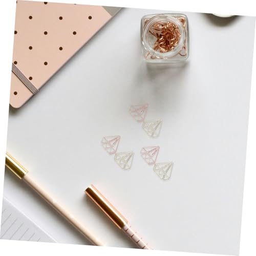 NUOBESTY 60 Stück Teiliges Bunte Metall-diamant-paperclips in Gold und Roségold Stabile Mini-filzmarkierer für Schüler Lehrer und Büro Vielseitige Dekorative Büroklammern für Akten NUOBESTY 60 Stück Teiliges Bunte Metall-diamant-paperclips in Gold und Roségold Stabile Mini-filzmarkierer für Schüler Lehrer und Büro Vielseitige Dekorative Büroklammern für Akten von NUOBESTY