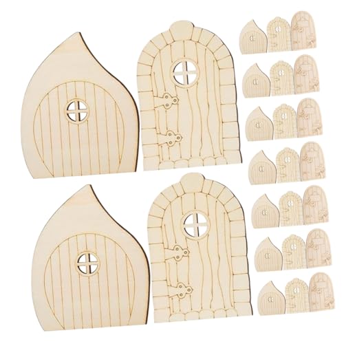 NUOBESTY 60 Stück Teiliges DIY Kleine Holz Elfen Türen für Puppenhaus und Garten Unbemalt Robustes Material Kreative Bastelidee für Familien als Dekoratives Fenster und Wand Accessoire NUOBESTY 60 Stück Teiliges DIY Kleine Holz Elfen Türen für Puppenhaus und Garten Unbemalt Robustes Material Kreative Bastelidee für Familien als Dekoratives Fenster und Wand Accessoire von NUOBESTY