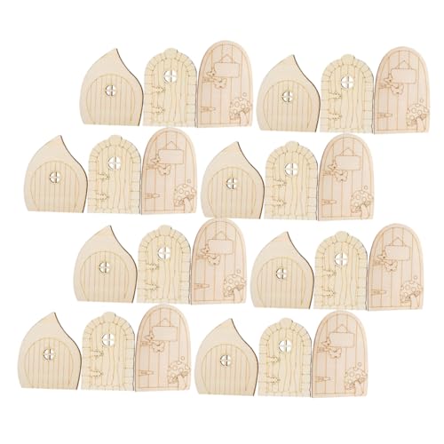 NUOBESTY 60 Stück Teiliges Holz Bastelset Miniatur Elfen Türen mit Fenstern Naturbelassen zum Bemalen Kreative DIY Garten Deko Vielseitige Accessoires für Wand und Partydekoration NUOBESTY 60 Stück Teiliges Holz Bastelset Miniatur Elfen Türen mit Fenstern Naturbelassen zum Bemalen Kreative DIY Garten Deko Vielseitige Accessoires für Wand und Partydekoration von NUOBESTY