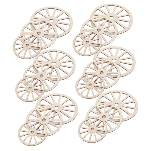 NUOBESTY 60 Stück Teiliges Holzrad DIY Bastelprojekte Runde Unbehandelte Holzscheiben Vielseitig für Wanddeko Wohnaccessoires Handgefertigte Holzornamente Vorgebohrt für Einfache Montage NUOBESTY 60 Stück Teiliges Holzrad DIY Bastelprojekte Runde Unbehandelte Holzscheiben Vielseitig für Wanddeko Wohnaccessoires Handgefertigte Holzornamente Vorgebohrt für Einfache Montage von NUOBESTY