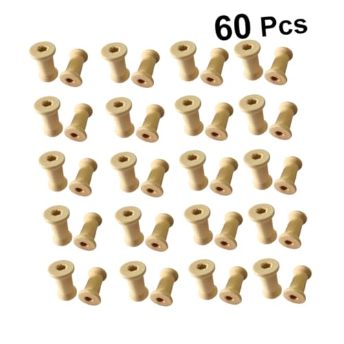 NUOBESTY 60 Stück Teiliges Holzspulen Leere Vintage Fadenspulen für Basteln Weben und DIY kunst Naturbelassen zum Bemalen für Schmuck und Vogelspielzeug Birkenholz Geeignet NUOBESTY 60 Stück Teiliges Holzspulen Leere Vintage Fadenspulen für Basteln Weben und DIY kunst Naturbelassen zum Bemalen für Schmuck und Vogelspielzeug Birkenholz Geeignet von NUOBESTY