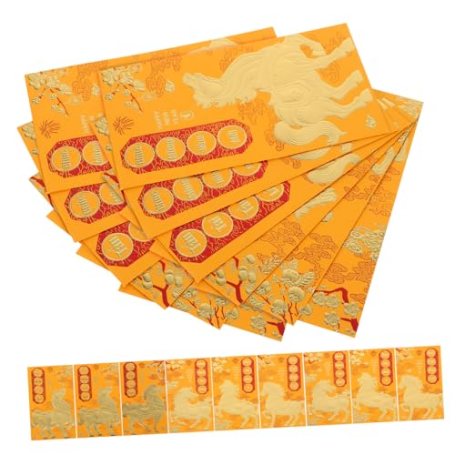 NUOBESTY 60 Stück Teiliges Vietnamesische Rote Umschläge Jahr Des Pferdes Goldene Lunar Neujahr Hongbao für Frühlingsfest Hochzeit Geburtstag Traditionelle Langlebige Geldumschläge von NUOBESTY