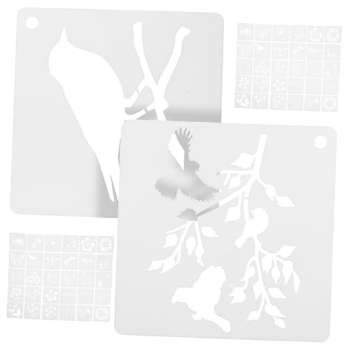 NUOBESTY 60 Stück Teiliges Wand Holzmalerei Schablonen Blumen Schmetterlingsmotive Leichte Wiederverwendbare Kunststoffvorlagen für DIY Bastelprojekte Flachen Oberflächen NUOBESTY 60 Stück Teiliges Wand Holzmalerei Schablonen Blumen Schmetterlingsmotive Leichte Wiederverwendbare Kunststoffvorlagen für DIY Bastelprojekte Flachen Oberflächen von NUOBESTY